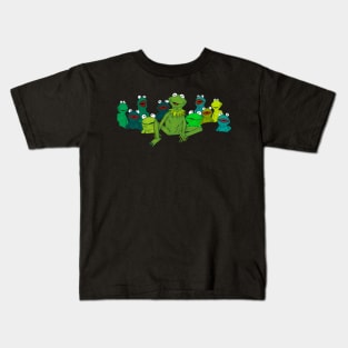 Jolly just being a frog Kids T-Shirt